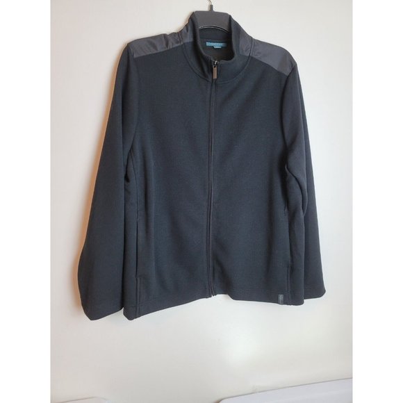 Perry Ellis Men's XL Tall Black Full Zip Pockets Light weight Jacket - Picture 1 of 5